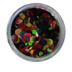 Конфетти NailApex 22 красные-черные-золото