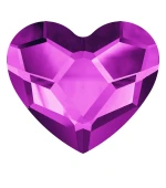 Стразы SWAROVSKI сердце 1 шт Amethyst