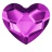 сердце 1 шт Amethyst