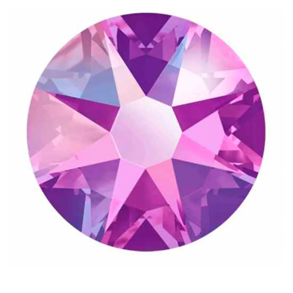 Стрази кольорові SWAROVSKI SS5 50 шт Fuchsia AB