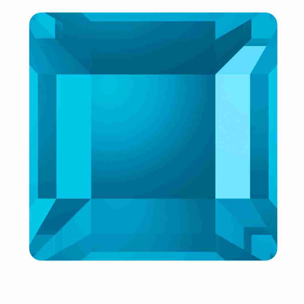 Стрази SWAROVSKI квадрат 1 шт Aquamarine