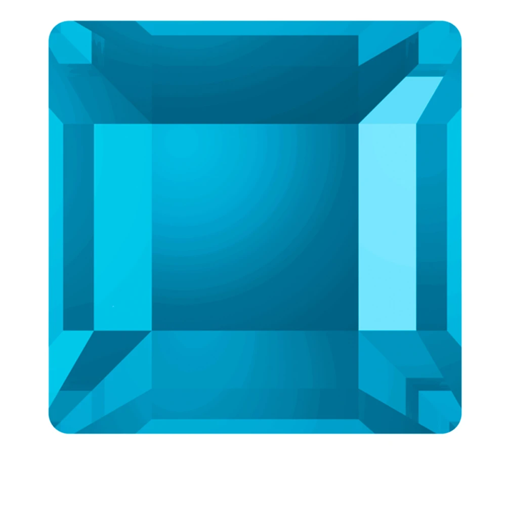 Стразы SWAROVSKI квадрат 1 шт Aquamarine