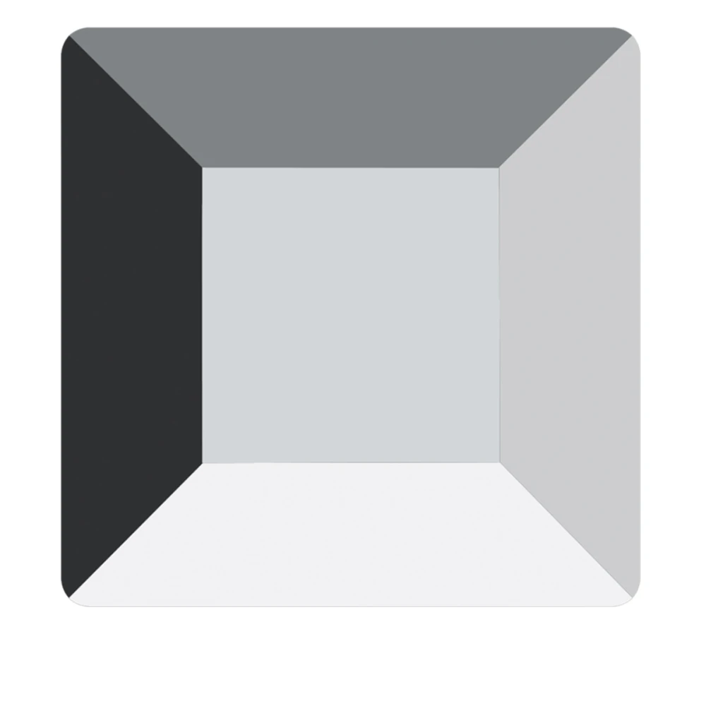 Стразы SWAROVSKI квадрат 1 шт Light Chome