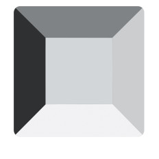 Стразы SWAROVSKI квадрат 1 шт Light Chome