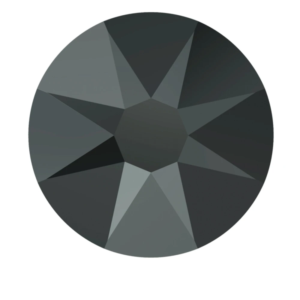 Стразы цветные SWAROVSKI SS3 50 шт Jet Hematite