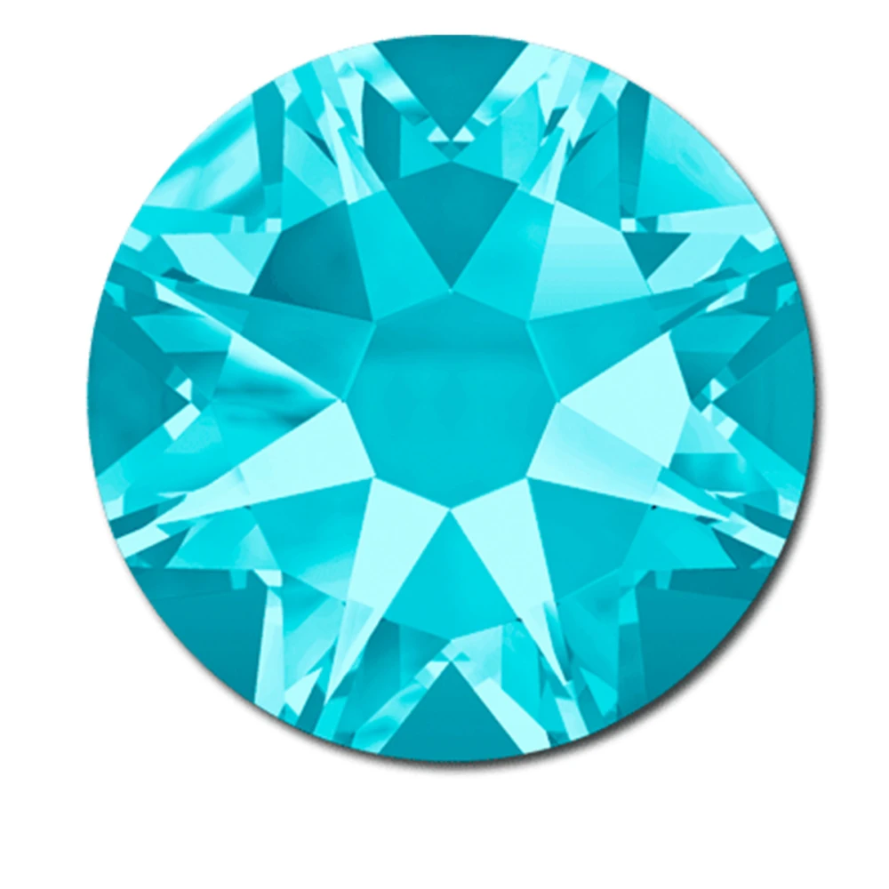 Стрази кольорові SWAROVSKI SS7 50 шт Aquamarine