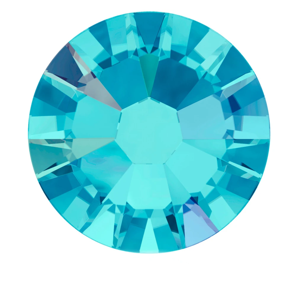 Стразы цветные SWAROVSKI SS7 50 шт Aquamarine AB