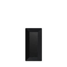 Стразы SWAROVSKI прямоугольник широкий 1 шт Jet Hematite