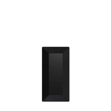 Стрази SWAROVSKI прямокутник широкий 1 шт Jet Hematite