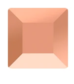 Стразы SWAROVSKI квадрат 10 шт Rose Gold