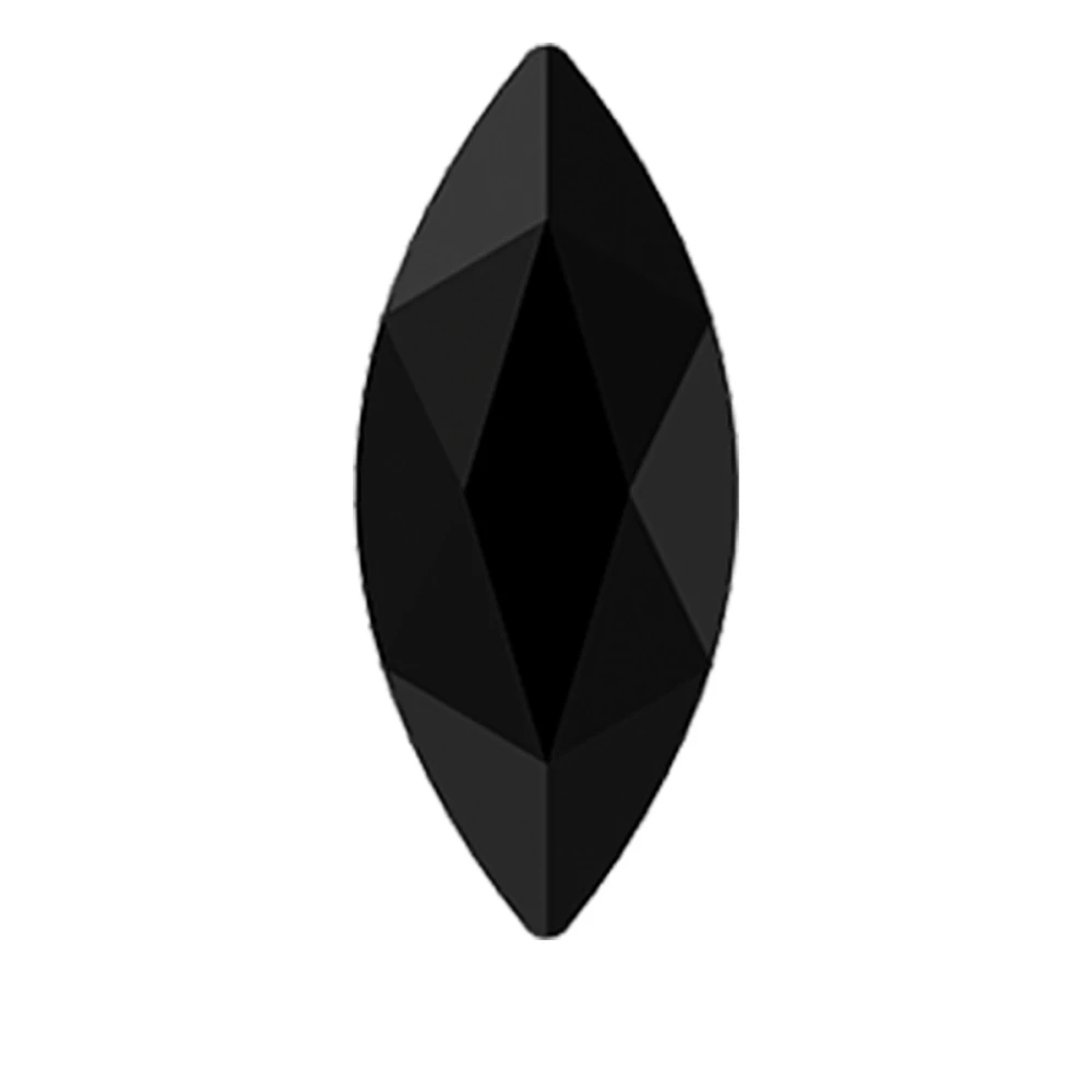 Стразы лепесток SWAROVSKI узкий лист 1 шт Graphite