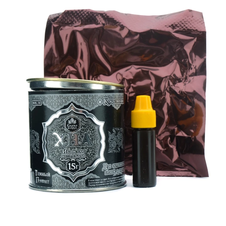 Хна для биотату и бровей Viva Henna темный графит 15 г