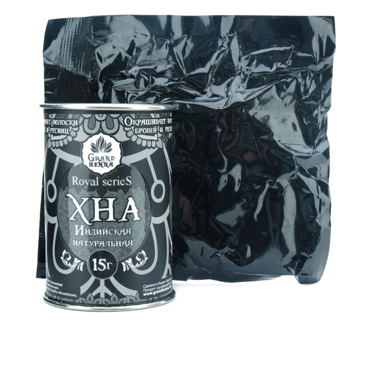 Хна для биотату и бровей Viva Henna Royal (пудровый эффект) черная 15 г