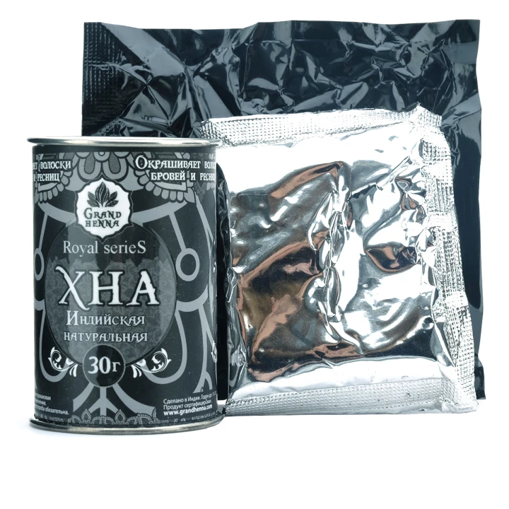 Хна для биотату и бровей Viva Henna Royal (пудровый эффект) черная 30 г