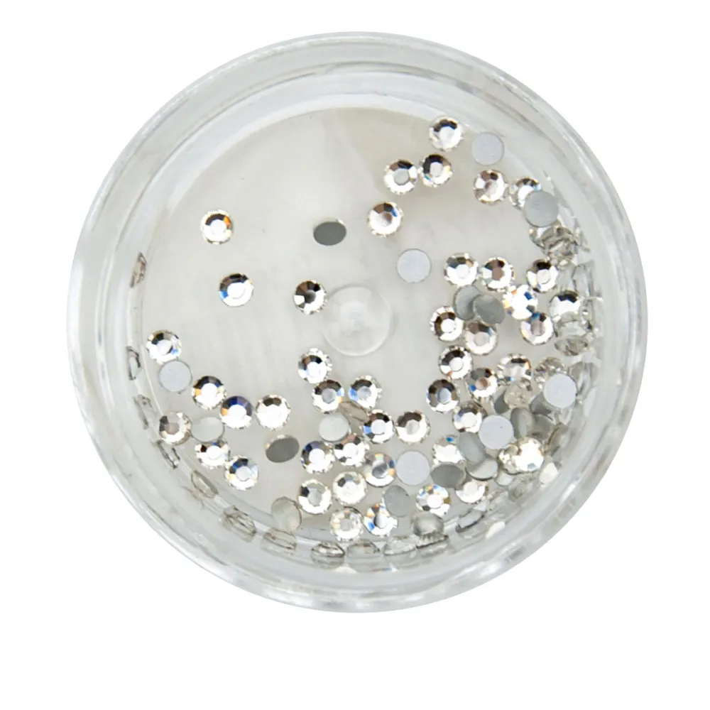 Стрази у баночці SS5 100 штук (3 лінія) (Cristal)