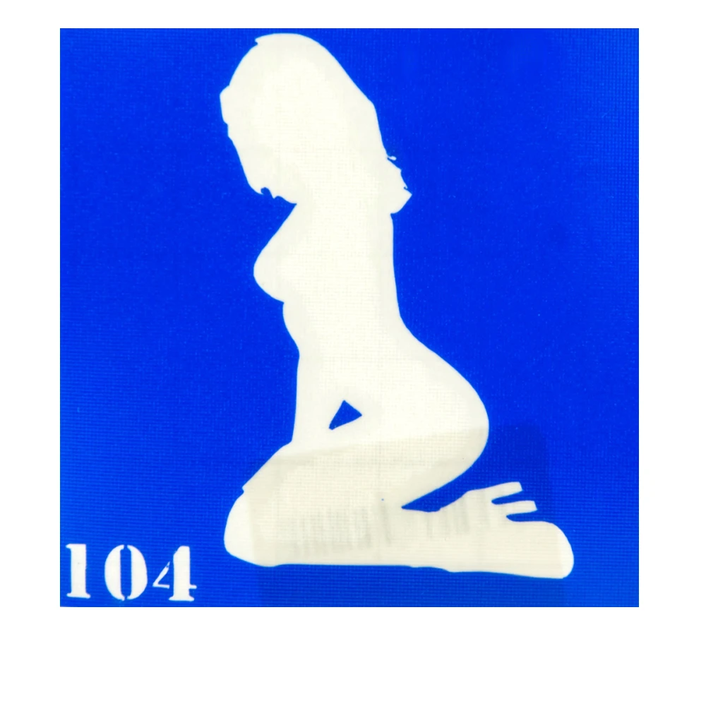 Трафарет для тату Crystal Company 6*6 см (104)