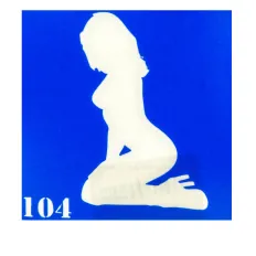 Трафарет для тату Crystal Company 6*6 см (104)