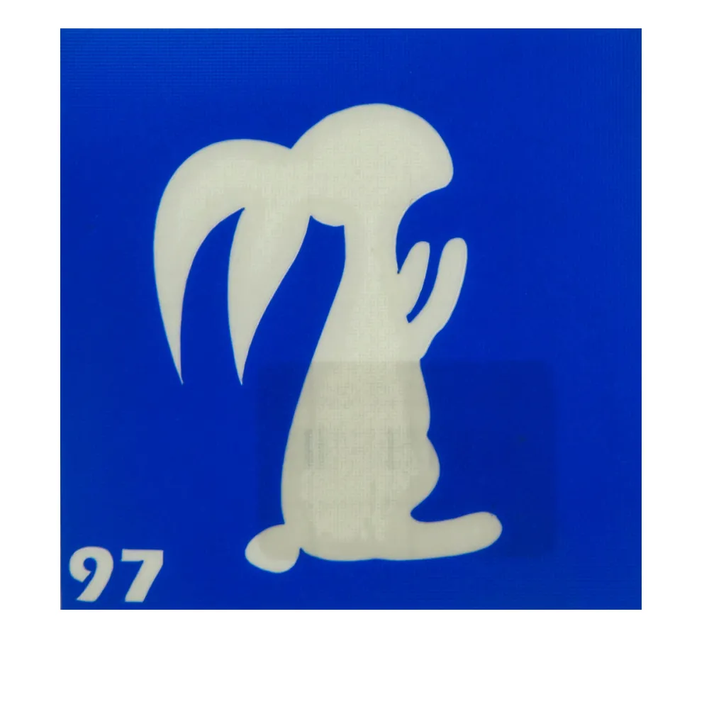 Трафарет для тату Crystal Company 6*6 см (097)