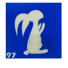 Трафарет для тату Crystal Company 6*6 см (097)