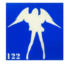 Трафарет для тату Crystal Company 6*6 см (122)