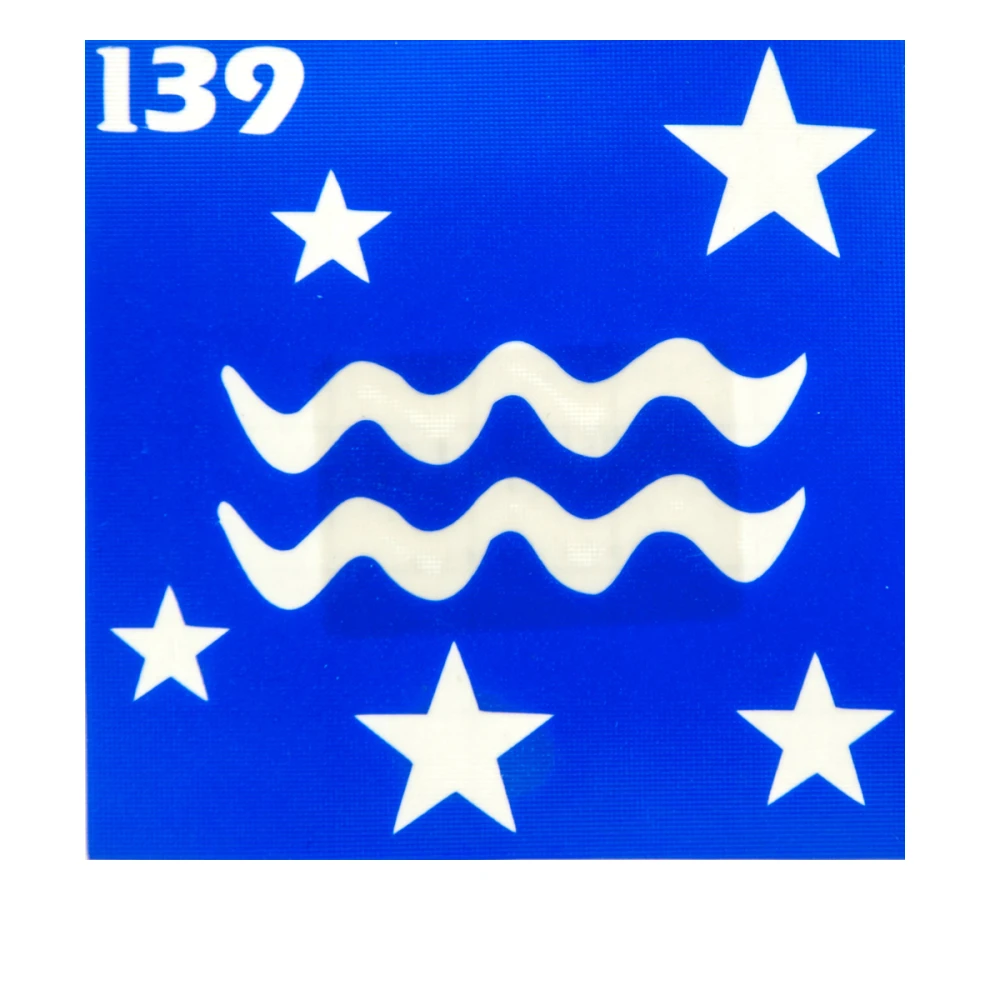 Трафарет для тату Crystal Company 6*6 см (139)