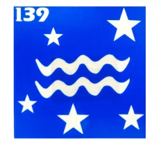 Трафарет для тату Crystal Company 6*6 см (139)