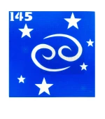 Трафарет для тату Crystal Company 6*6 см (145)