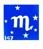 Трафарет для тату Crystal Company 6*6 см (147)