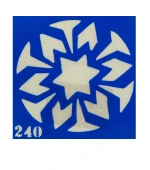 Трафарет для тату Crystal Company 6*6 см (240)