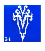 Трафарет для тату Crystal Company 6*6 см (034)