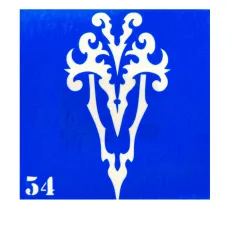 Трафарет для тату Crystal Company 6*6 см (034)