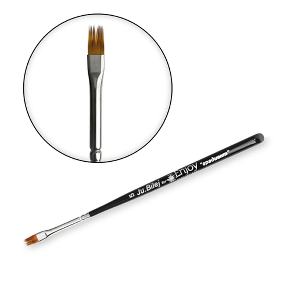 Кисточка Ju.Bilej для дизайна синтетика под колонок "градиент" DSGYJB