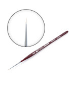 Кисть для тонких линий синтетика круглая бордо DS13R №10/0