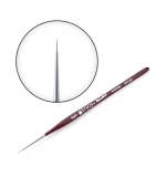 Пензель для тонких ліній синтетика кругла бордо DS13R №10/0