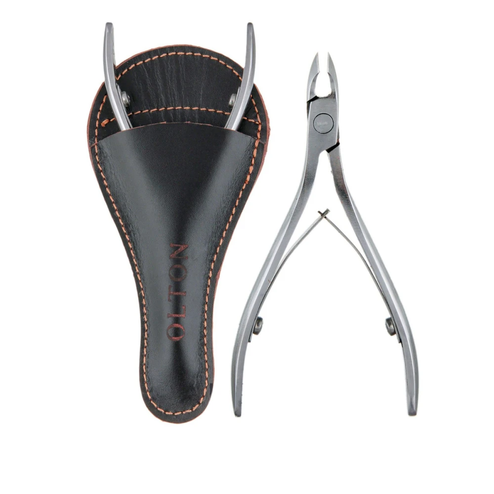 Кусачки ногтевые XXXL + чехол (кожа) OLTON