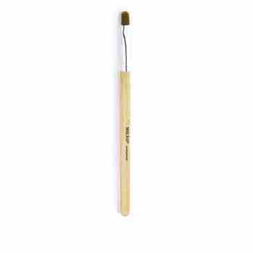Пензель для акрилу Mileo Professional плоска дерев'яна ручка