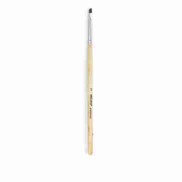 Кисть для геля Mileo Professional скошенная деревянная ручка (№1)