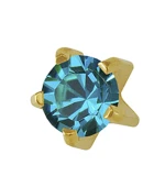 Сережки Caflon Studex мини крапан Аквамарин (март)