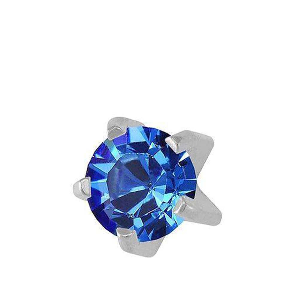 Сережки Caflon Studex мини крапан Сапфир (сентябрь)