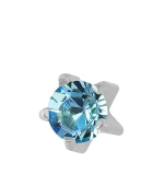 Сережки Caflon Studex средние крапановые Аквамарин (март)