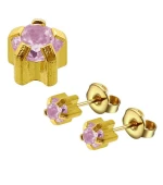 Серьги Caflon Studex средний размер (Александрит - июнь R106Y)