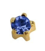 Серьги Caflon Studex средний размер Сапфир - сентябрь R109Y