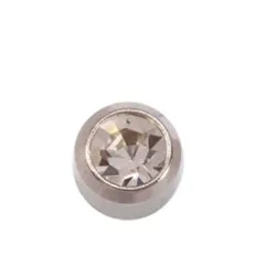 Серьги Caflon Studex большой размер Хрусталь - апрель L204W серебро