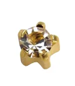 Серьги Caflon Studex большой размер Хрусталь - апрель L104Y