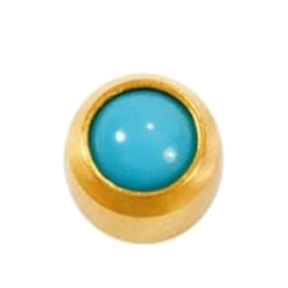 Серьги Caflon Studex средний размер Бирюза