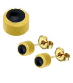 Серьги Caflon Studex средний размер (Черный Оникс R307Y)