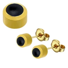 Серьги Caflon Studex средний размер (Черный Оникс R307Y)