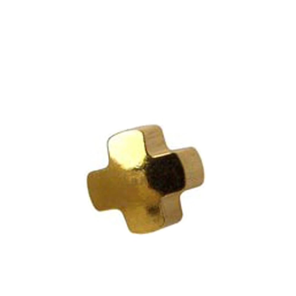 Серьги Caflon Studex средний размер Крестик R503Y