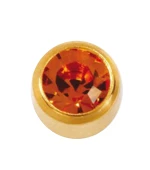 Серьги Caflon Studex средний размер Топаз - ноябрь R211Y