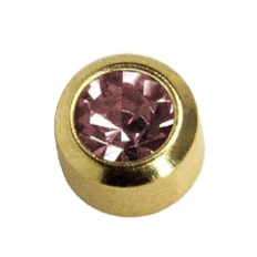 Сережки Caflon Studex мини завальцовка Александрит (июнь)